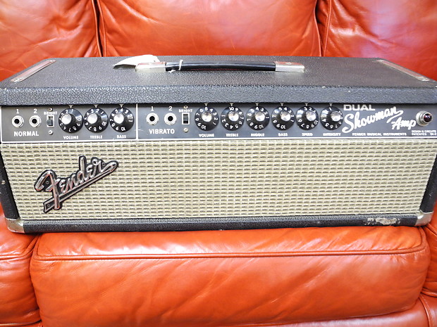 Fender Dual Showman Head 1967 Black Tolex image 1