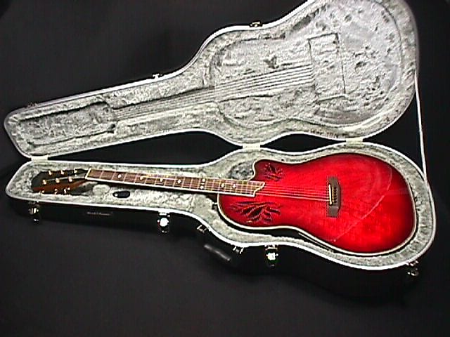 Dillion Acoustic-Electric Beautiful Red Guitar Model  J-135 CEA Ready to Play as-is  23 G image 1