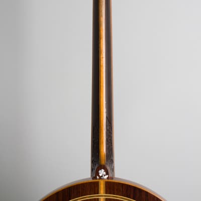 Wm. Lange  Super Orpheum 3 Tenor Banjo,  c. 1929, ser. #17368, black tolex hard shell case. image 9