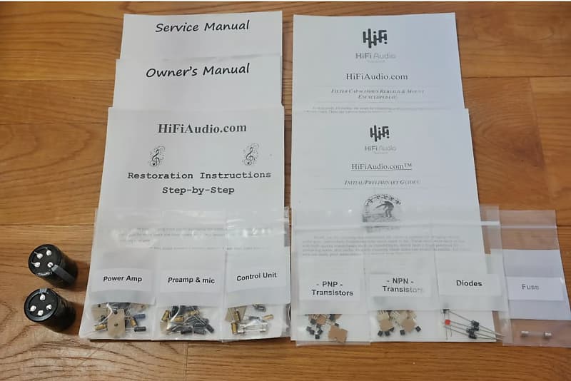 Kenwood KA-405 restoration kit filter capacitor repair rebuild fix  			