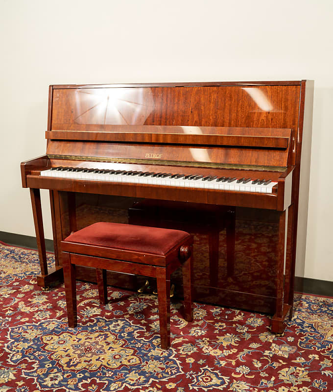 Petrof Upright Piano | Polished Walnut | SN: 543341 image 1