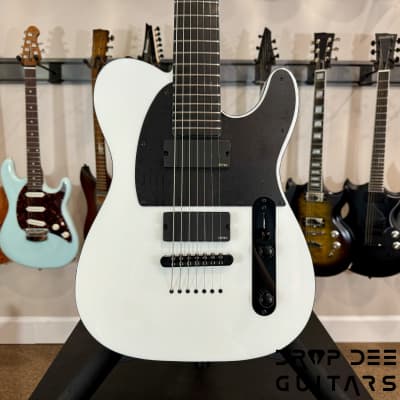 ESP E-II T-B7 Baritone 7-String Electric Guitar w/ Case-Snow White for sale