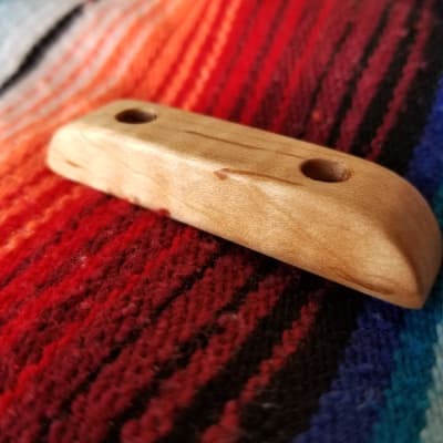 Handmade Wood Thumb Rest [Figured Maple] image 1