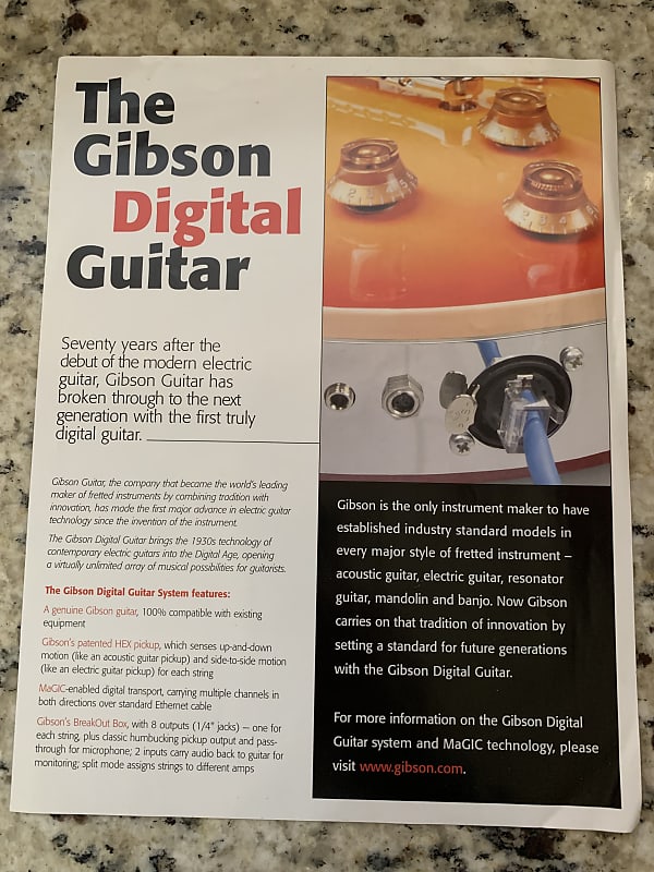 Gibson Digital Guitar Brochure 2004 Reverb