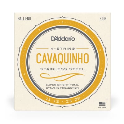 D'Addario EJ93 Cavaquinho Plain & Stainless Steel Wound Strings image 4