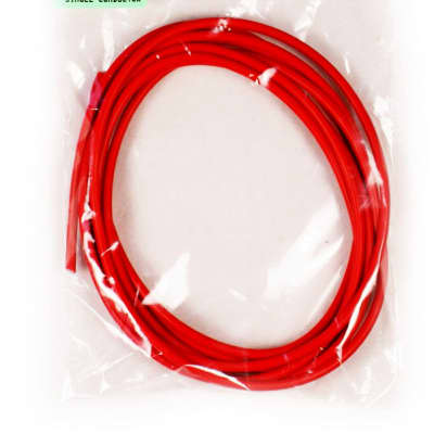 6-Foot Single conductor Shielded Guitar Circuit Wire 28 AWG, Red