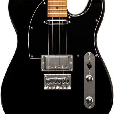 Stagg SET-PLUS Black Tele with a humbucker and Push-Pull Pots image 3