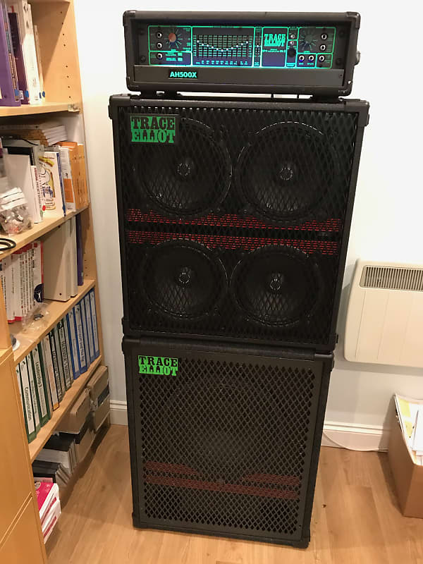 Trace Elliot AH500X Bass Amp with Trace Elliot 4x10 and 1x15 Cabs