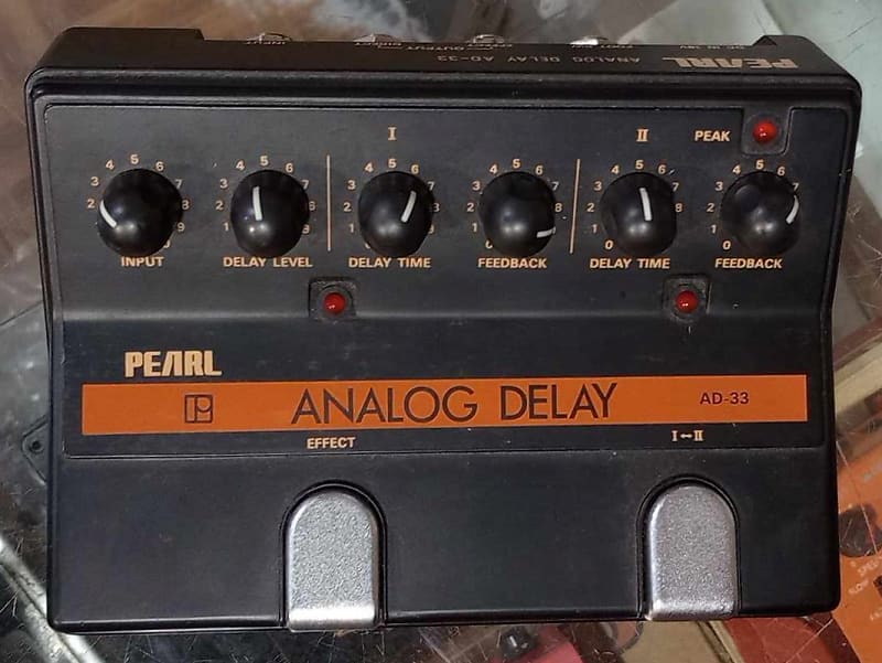 Pearl Japan AD-33 Analog Delay - Twin Delay Time & Feedback controls image 1