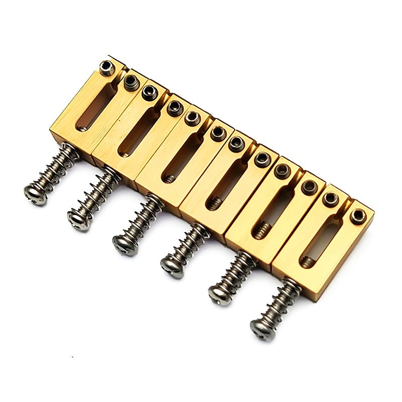 Guitar Bridge Saddles Solid Brass 54mm (2 1/8") 10.80mm for Reverb