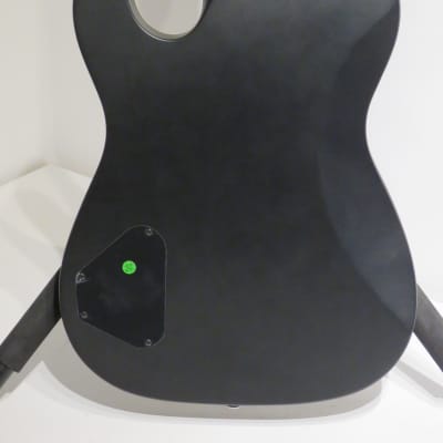Lindo Dark Defender Semi Chambered Electric Guitar Thinline in Matte Black image 5