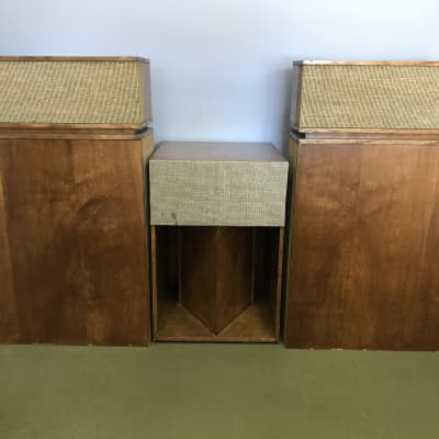 Vintage Klipschorn Corner Horn and Lascala 3-speaker master stereo system image 1