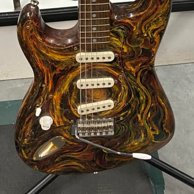 Fernandes Strat - Hand Painted by Mike Stone (Lucky Dog/Queensryche) image 1