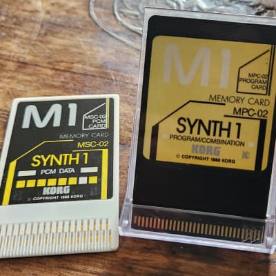 Korg M1 Set - MSC-02 & MPC-02 Synth 1 Cards 1988