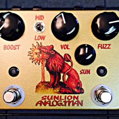 Analogman Sun Lion Fuzz Booster Pedal | Reverb