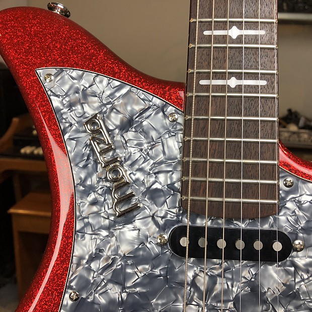 Italia Monza Red Sparkle with AMP! - Awesome guitar! | Reverb