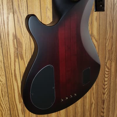 Schecter Hellraiser Extreme 4 Active 4-String Bass Crimson Red Burst Satin image 12