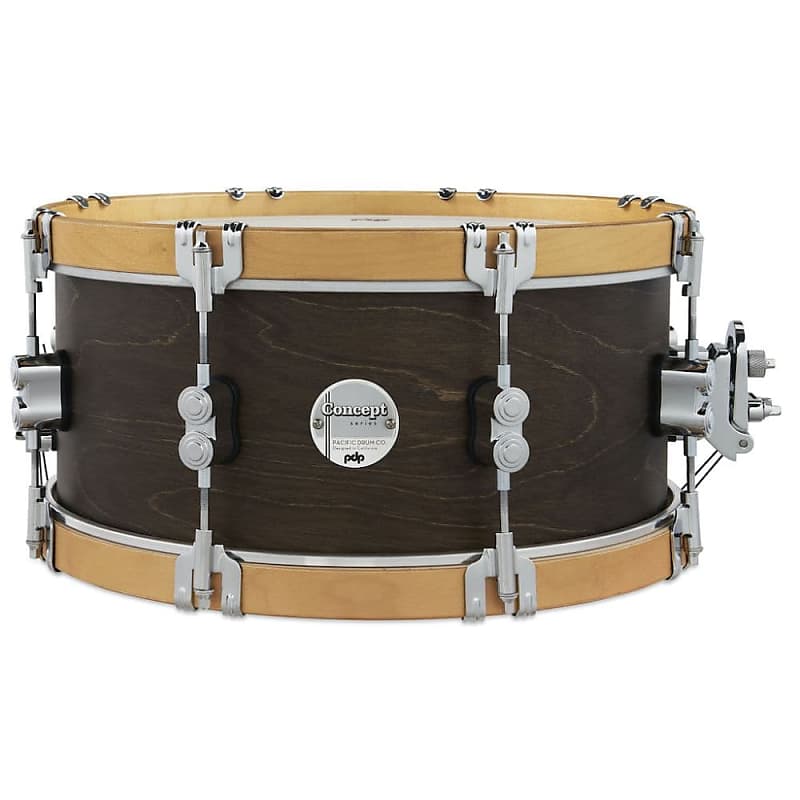 PDP Concept Maple Classic Snare Drum 14x6.5 Walnut/Natural Hoops image 1