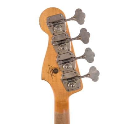 Fender Custom Shop Time Machine 1961 Jazz Bass Heavy Relic Aged Olympic White (Serial #CZ569135) image 7