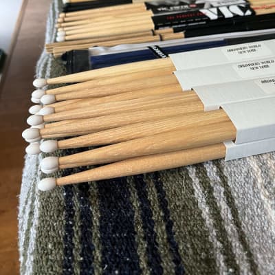 New and Used Drum Sticks, Brushes and Mallets  - 23 pairs image 1