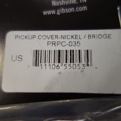 Gibson PRPC-035 Humbucker Cover, Bridge (Nickel) image 3