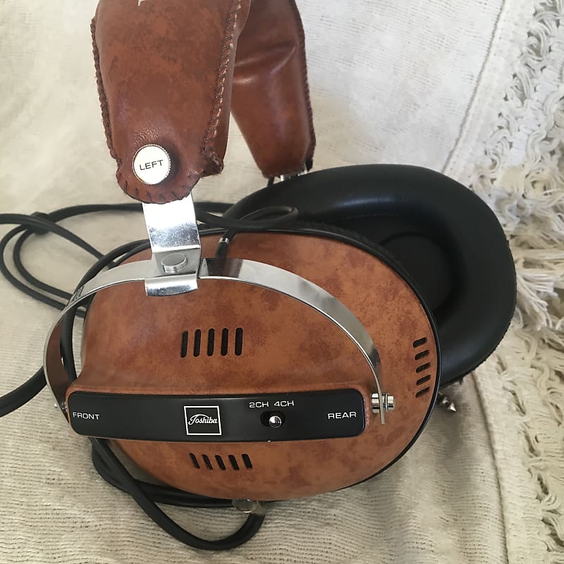 1970s Toshiba HR-40 (Quadrophonic / Surround Sound Headphones) (RARE)