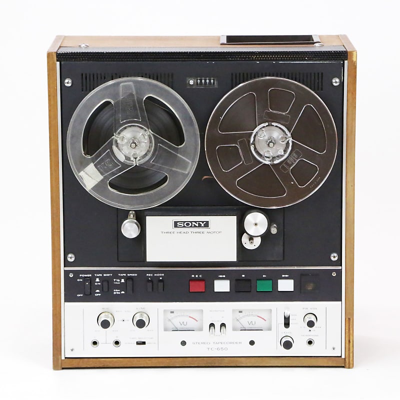 1970s Sony TC-650 Teak 4-Track 3-Motor 3-Head 2-Channel Stereo Mono Tape  Recording Machine Vintage 1/4” Analog Reel-to-Reel R2R Recorder from Indigo