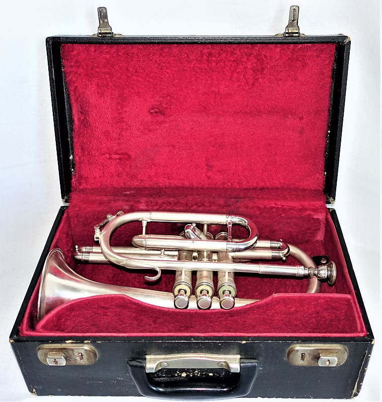 Boosey & Hawkes Regent Bb Cornet 1977 Frosted Silver