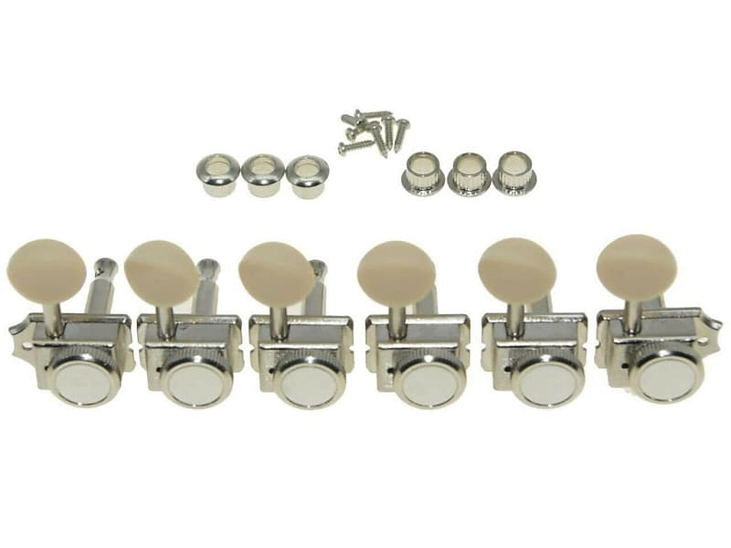 *NEW 6 In Line Locking Vintage TUNERS Tuning Pegs 14:1 Gear | Reverb