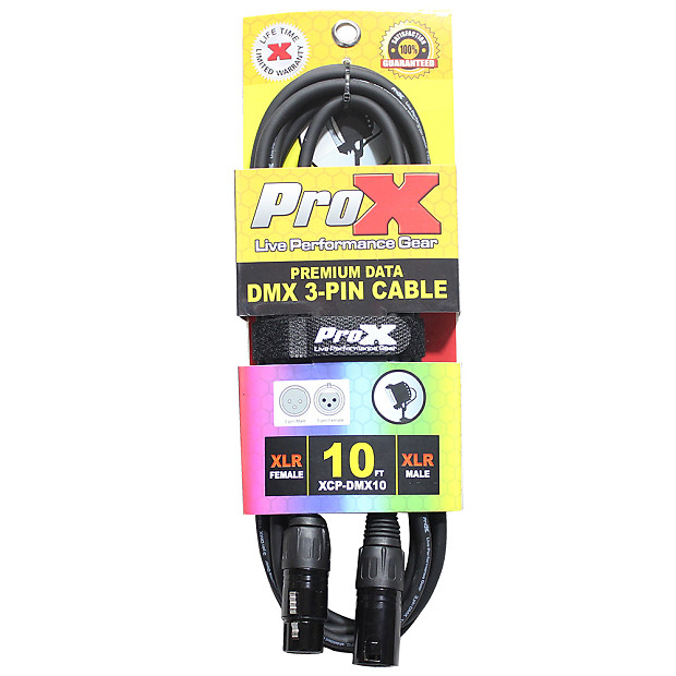 ProX XCP-DMX10 3-Pin Premium Sheilded DMX Lighting Cable - 10' image 1