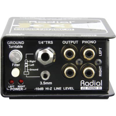Radial J33 2-channel Active Turntable Preamp/Direct Box image 2