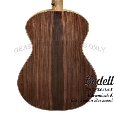 Bedell Coffee House Orchestra Natural Adirondack spruce & Indian rosewood handmade guitar image 5