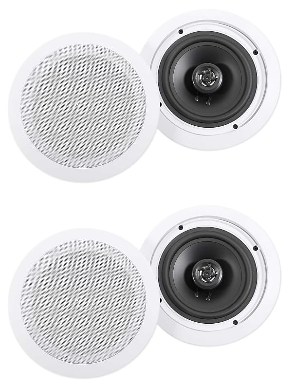 (4) Rockville HC655-16 6.5&quot; 500 Watt In-Ceiling Home Theater Speakers 16 Ohm  			
