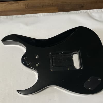 1990's Japan Fujigen Ibanez RG550M Black Strat Guitar Body Floyd Ready image 16
