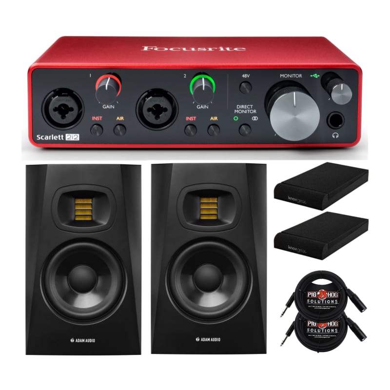 Focusrite Clarett+ 4Pre 18-In and 8-Out Audio Interface Bundle