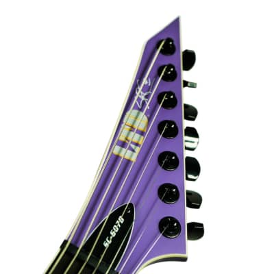 ESP LTD Stephen Carpenter SC-607 Baritone 1 Hum 7-String Guitar, Purple Satin image 3