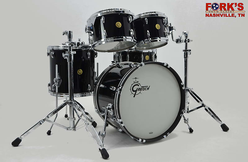 Gretsch USA 5pc Drum Kit in Black Nitron image 1
