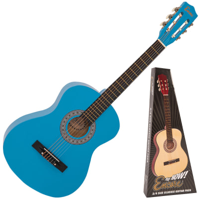 Encore 3/4 Size Classic Guitar Pack ~ Blue for sale