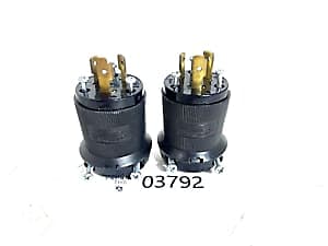 Hubbell HBL2321BK 20A-250V Locking Connector Plug #03792 (Lot of 2)THS image 1