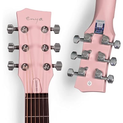Enya NOVA GO Pink Acoustic Guitar "Pretty In Pink" image 7