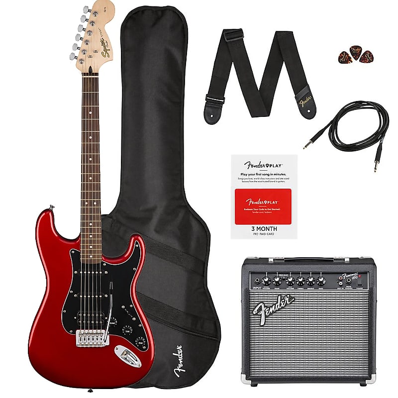Squier Affinity Stratocaster HSS Pack with Laurel Fretboard 15G Frontman Amplifier image 1