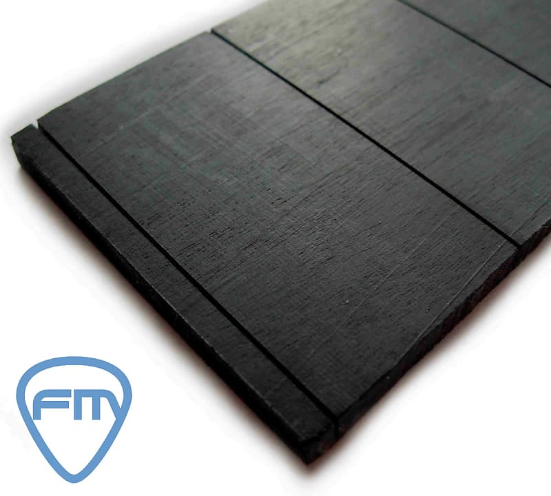 Slotted EBONY Fingerboard fo Guitar24" PLAIN Fretboard Reverb