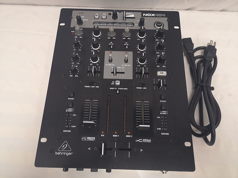 Behringer PRO Mixer NOX404 Premium 2-Channel DJ Mixer #2658 Great Used  Working Condition