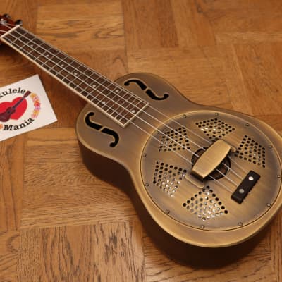 Aiersi Antiqued Brass Concert Resonator with f-Holes #4976 image 1