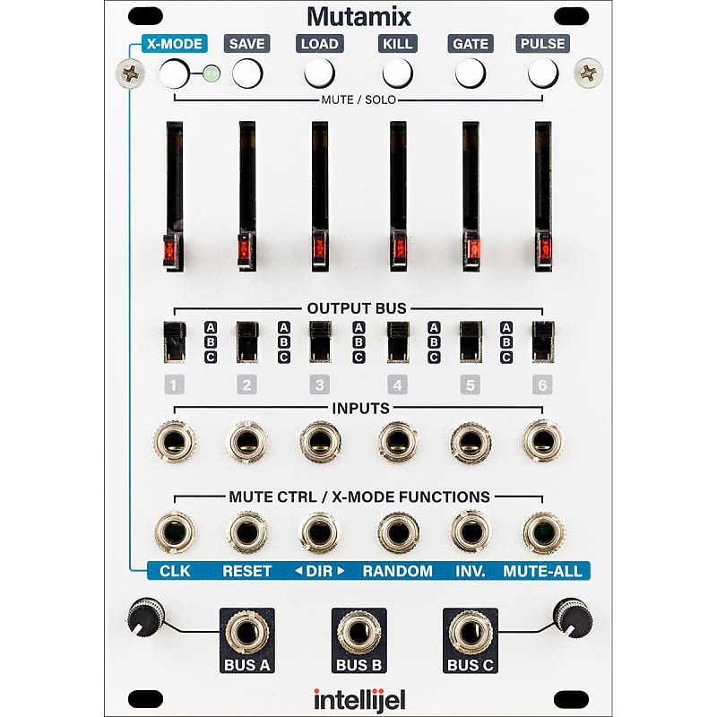 Intellijel Mutamix 6 Channel Audio / CV Mixer Eurorack Synth Module image 1