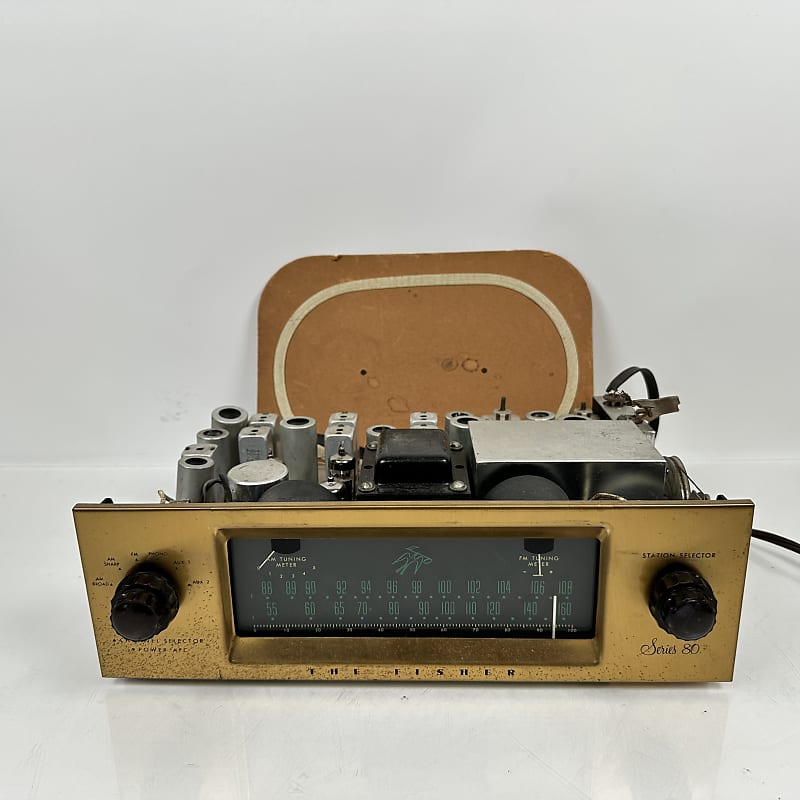 Vintage The Fisher 80-R AM/FM Tube Tuner  			