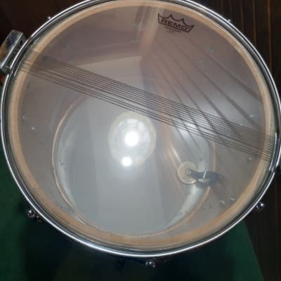Ludwig 15" Marching Snare Drum 1970's - Red Sparkle image 9