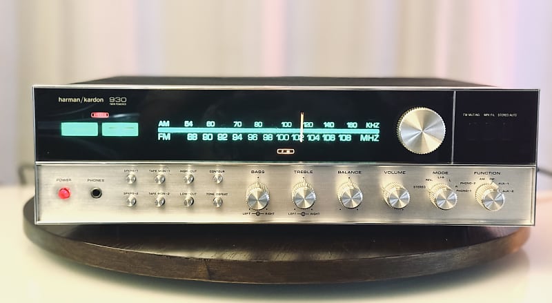Vintage Harman Kardon 930 Twin Power Vintage Stereo Receiver - Serviced + Cleaned + LED  			