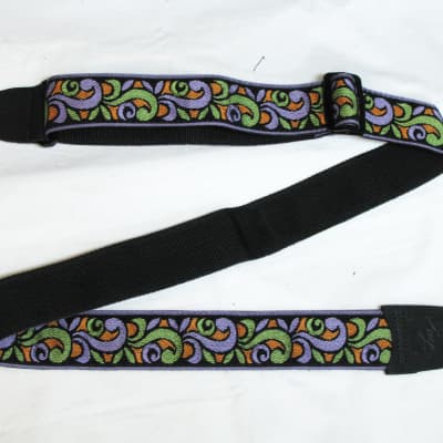 LM faux Duct Tape silver vinyl guitar STRAP - Rock n Roll - NEW