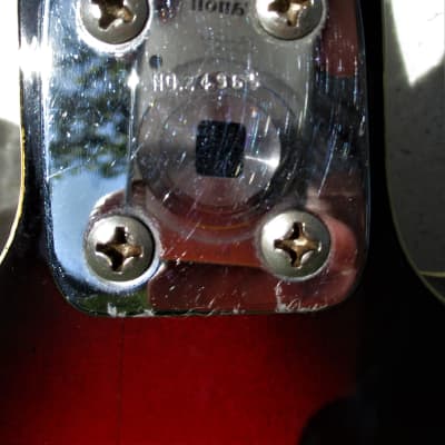 Kappa Series 500  Hollow Body Guitar, 1960's,  Wyattsville, Md.,  Sunburst Finish, Gig Bag image 10